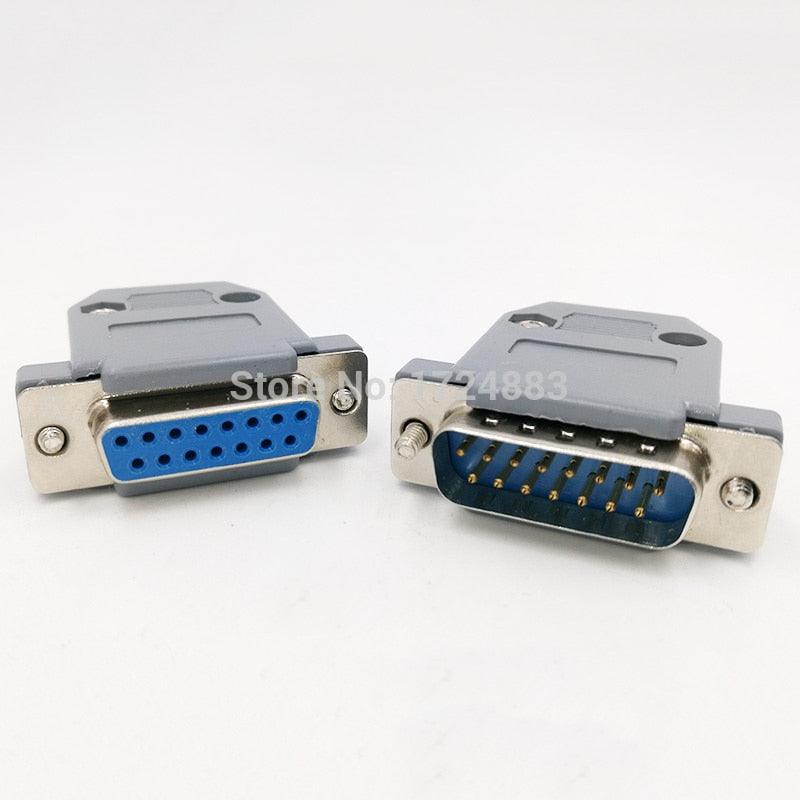 Dp15 Conector electrical center b2c | DB15 connector 2 row hole/pin female Male plug ...