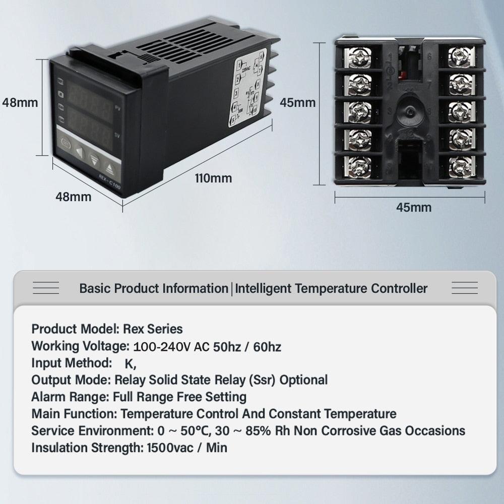 Rex Temp Controller electrical center b2c | Digital PID Temperature Controller Thermostat ...