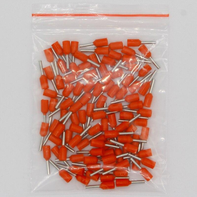 E0506 Tube insulating Insulated terminals 0.5MM2 Cable Wire Connector 100PCS/Pack Insulating Crimp Terminal Connector E-.