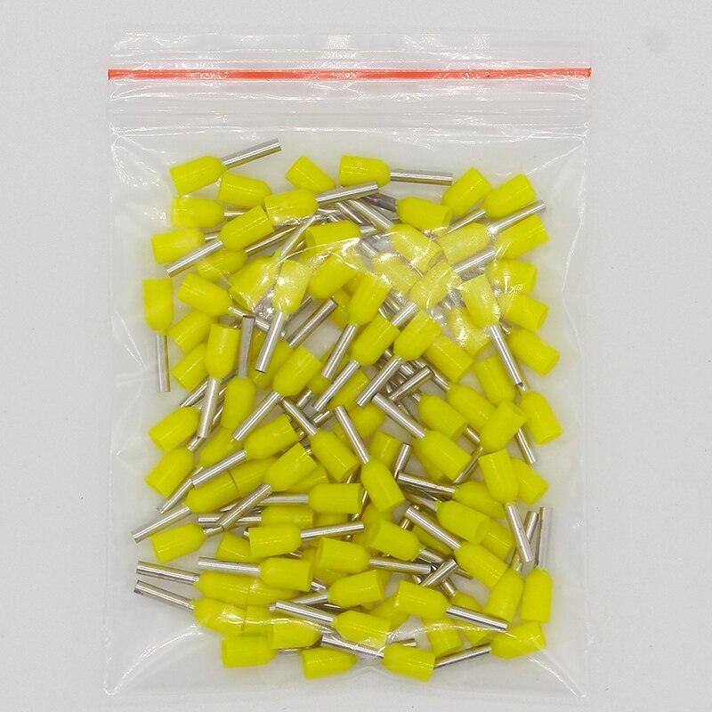 E1008 Tube insulating Insulated terminals 100PCS/Pack 1MM2 Cable Wire Connector Insulating Crimp Terminal Connector E-.