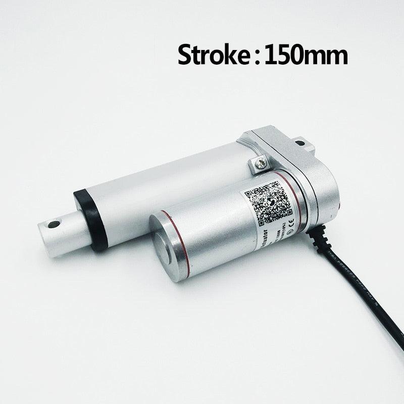 Electric linear actuator 150mm 12V/24V dc motor stroke linear motor Controller 100/200/300/500/600/750/800/900/1100/1300/1500N.