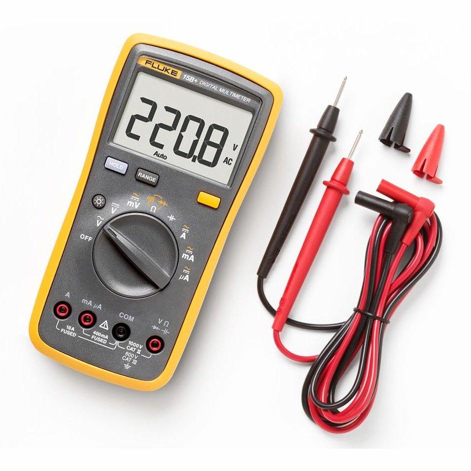 FLUKE 15B+ 17B+ Digital Multimeters AC/ DC Voltage Current Capacitance Temperature tester.