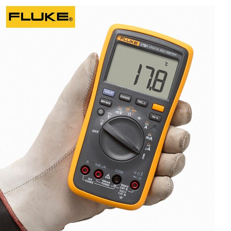 FLUKE 15B+ 17B+ Digital Multimeters AC/ DC Voltage Current Capacitance Temperature tester.