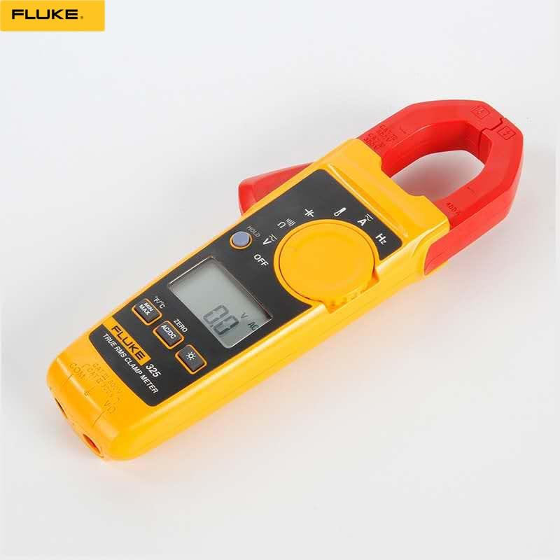 Fluke 325 True-RMS Current Clamp Meter AC DC Current and Voltage Tester Resistor Capacitance Frequency Temperature Multimeter.