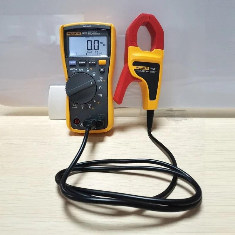 FLUKE i400E digital clamp meter multimeter, with dual banana jacks 1A~400A AC current range 5Hz~20kHz.