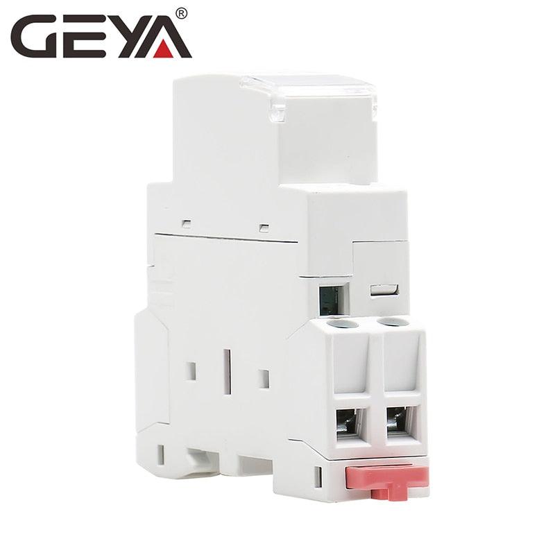 GEYA GYHC Din Rail Household Contactor AC24V 48V 110V 220V 2P 25A 2NC 2NO 1NO1NC 50/60Hz.gyhc-25