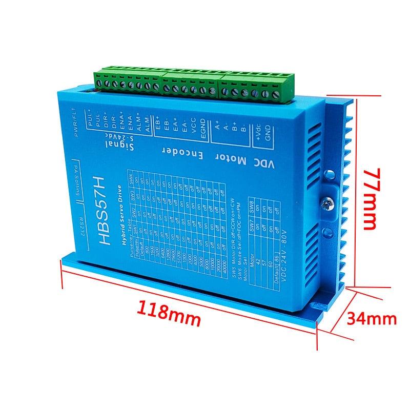 HBS57H closed loop servo motor driver hybrid step servo driver CNC controller.