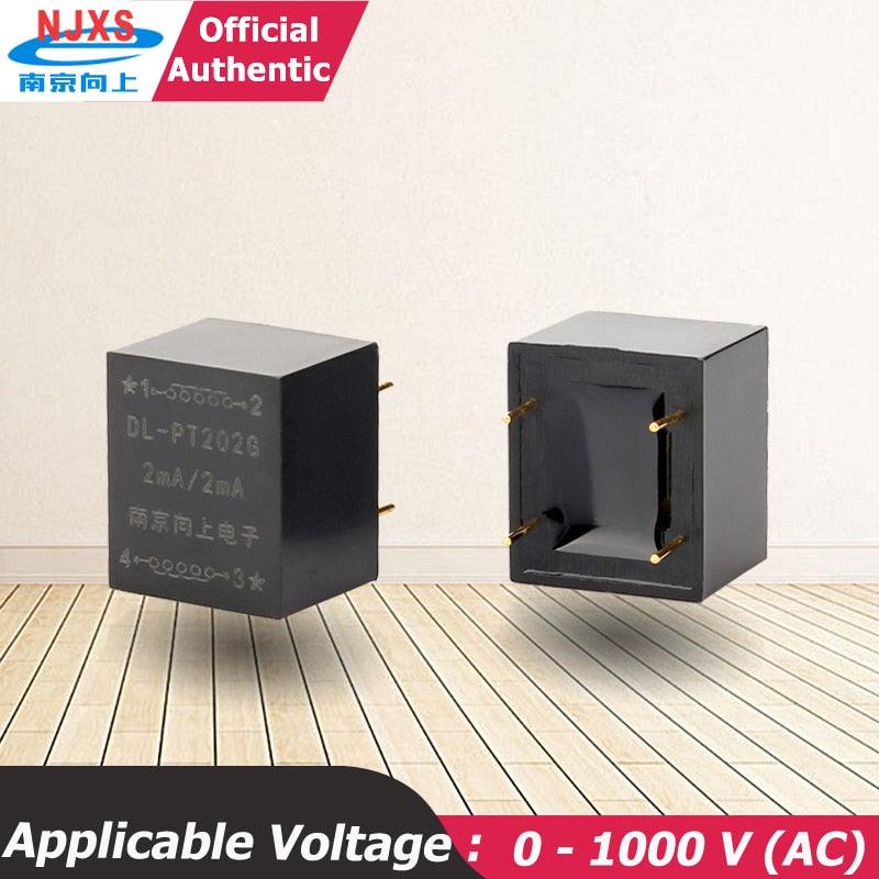 High Precision micro Miniature voltage transformer DL-PT202G 2mA/2mA pcb encapsulated mini ac potential transformer 220v 380v.