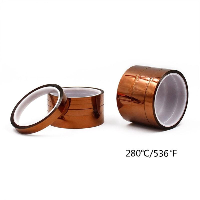 High Temperature Heat BGA Tape Thermal Insulation Tape Polyimide Adhesive Insulating Adhesive Tape 3D Printing Board Protection.