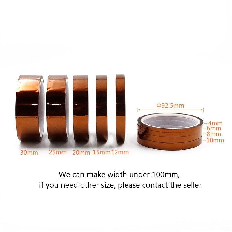 High Temperature Heat BGA Tape Thermal Insulation Tape Polyimide Adhesive Insulating Adhesive Tape 3D Printing Board Protection.