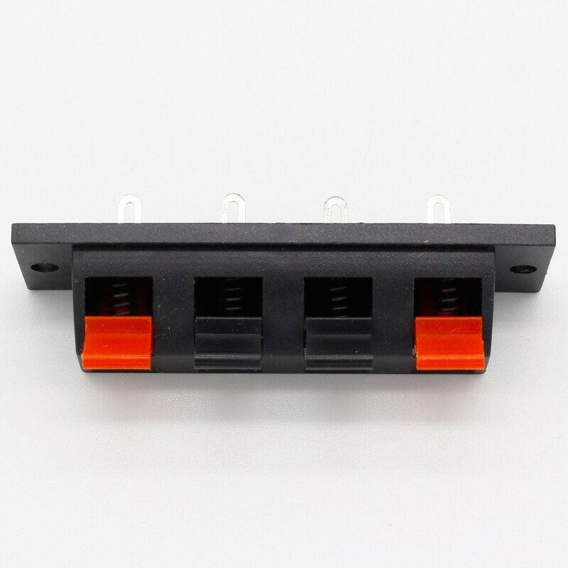 IMC Hot Single Row 4 Pin 4 Position Speaker Terminal Board Connectors 5 Pcs.