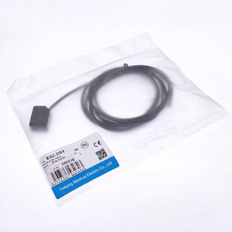 Infrared Photoelectric Switch Diffuse Reflection Type Sensor DC12V-24V with Bracket E3Z-D61/D81/D62/D82/T61/T81/R61/R81/LS61.