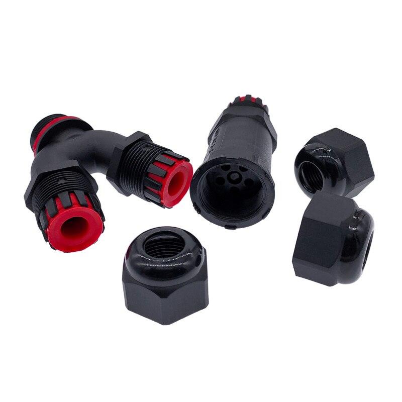 IP68 electrical cable waterproof connector Y branch connectors 2/3/4/5 Pin 32A 450V cable wire gland sleeve connector.
