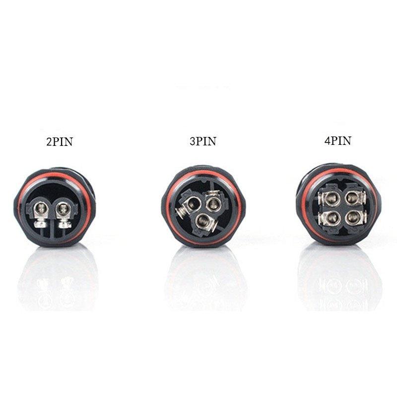 IP68 Waterproof Connector Assembly Type Wire And Cable Quick Connector 2/3/4/5PIN Optional.