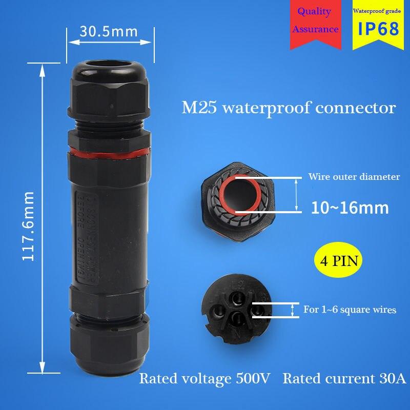IP68 Waterproof Connector Assembly Type Wire And Cable Quick Connector 2/3/4/5PIN Optional.