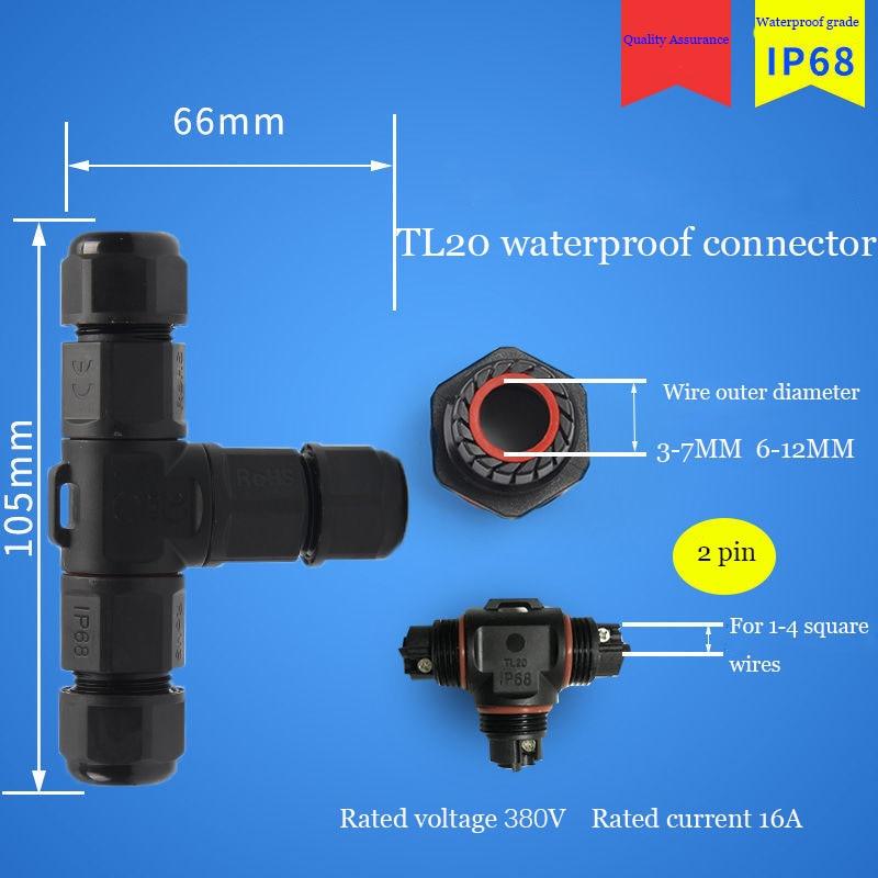 IP68 Waterproof Connector Assembly Type Wire And Cable Quick Connector 2/3/4/5PIN Optional.