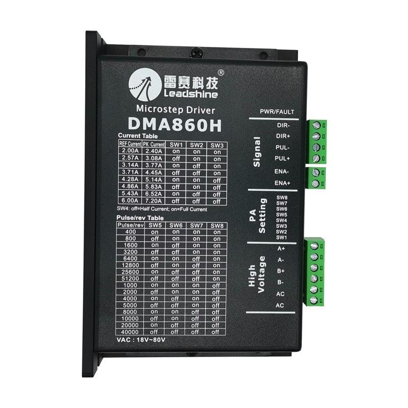 Leadshine DMA860H step driver DSP microstep driver AC18~80V  DC24-80V 2 phase.