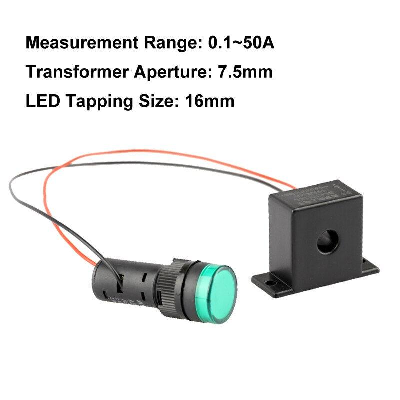 LED Current Indicator Power Indicator 16mm Tapping Size Alarm Lights Mutual-Inductor Signal Indicator Line Monitoring led light.current indicator led