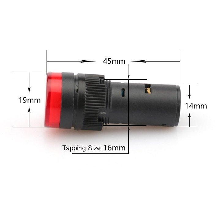 LED Current Indicator Power Indicator 16mm Tapping Size Alarm Lights Mutual-Inductor Signal Indicator Line Monitoring led light.