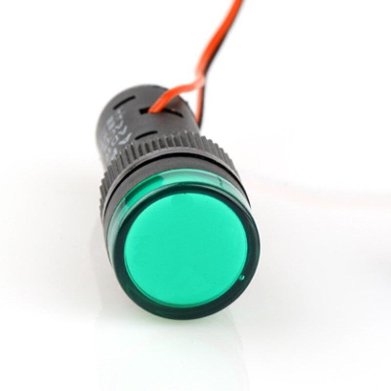 LED Current Indicator Power Indicator 16mm Tapping Size Alarm Lights Mutual-Inductor Signal Indicator Line Monitoring led light.