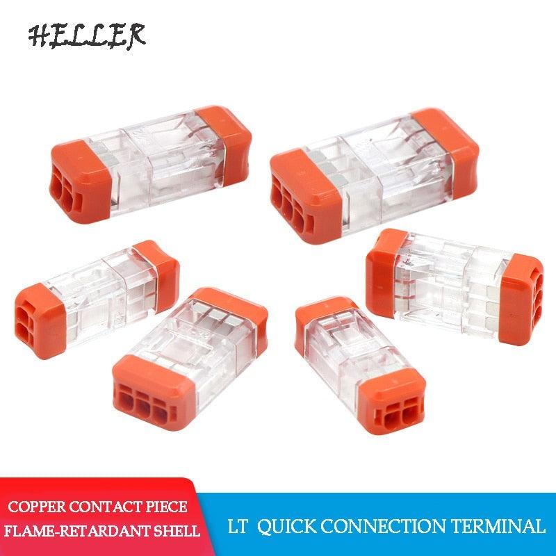 LT 22/33 Fast Wire Cable Connectors Mini Universal Compact Conductor Spring Splicing Wiring Connector Push-in Terminal Block.