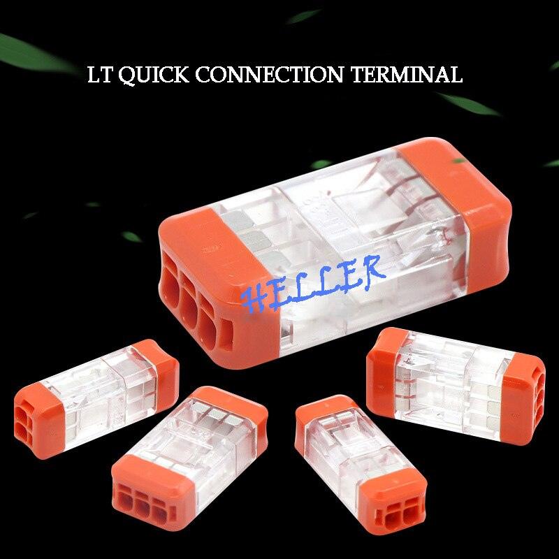 LT 22/33 Fast Wire Cable Connectors Mini Universal Compact Conductor Spring Splicing Wiring Connector Push-in Terminal Block.