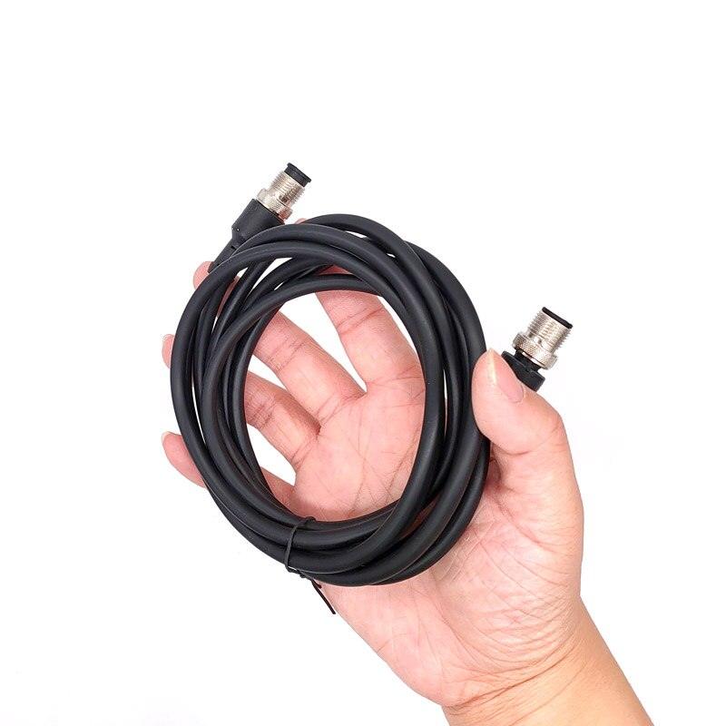 M12 sensor connector cable double head male female 2m wire waterproof 4Pin 5Pin 8Pin.