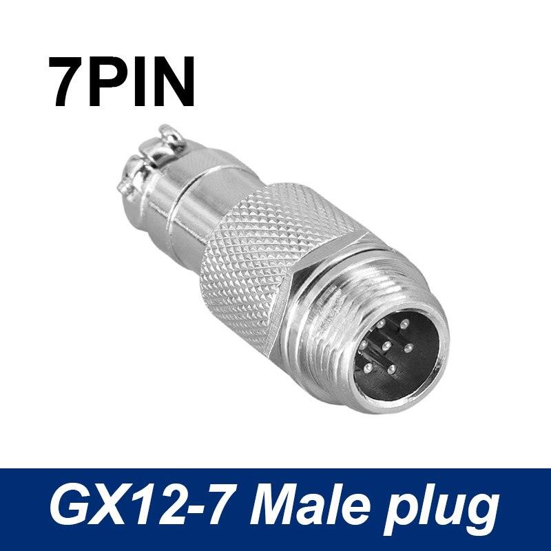 Male Plug Docking Plug GX12 aviation circular connector  2 Pin-7pin 12mm Butt plugs RS765.