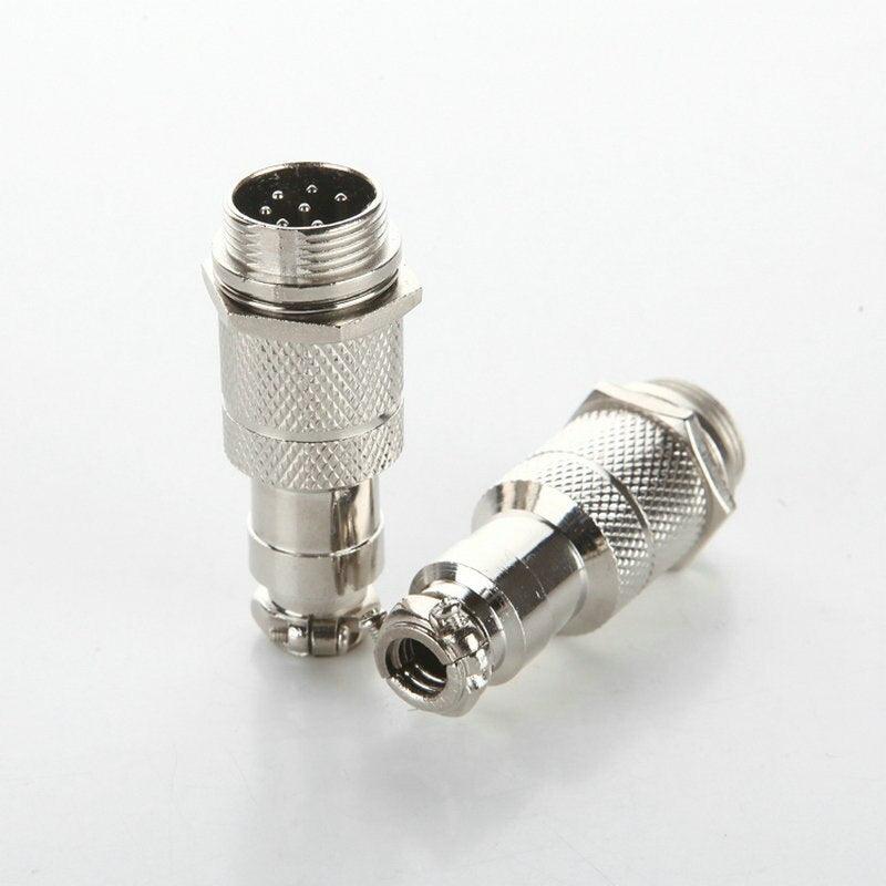 Male Plug Docking Plug GX12 aviation circular connector  2 Pin-7pin 12mm Butt plugs RS765.