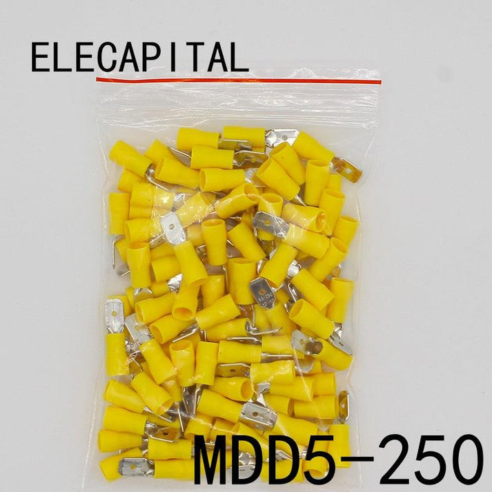 electrical center b2c | MDD5-250 MDD5.5-250 male Insulated Spade 100PCS ...