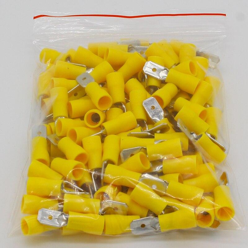 electrical center b2c | MDD5-250 MDD5.5-250 male Insulated Spade 100PCS ...