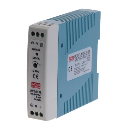 MDR-20 20W Single Output 5V 12V 15V 24V Din Rail Switching Power Supply AC/DC.