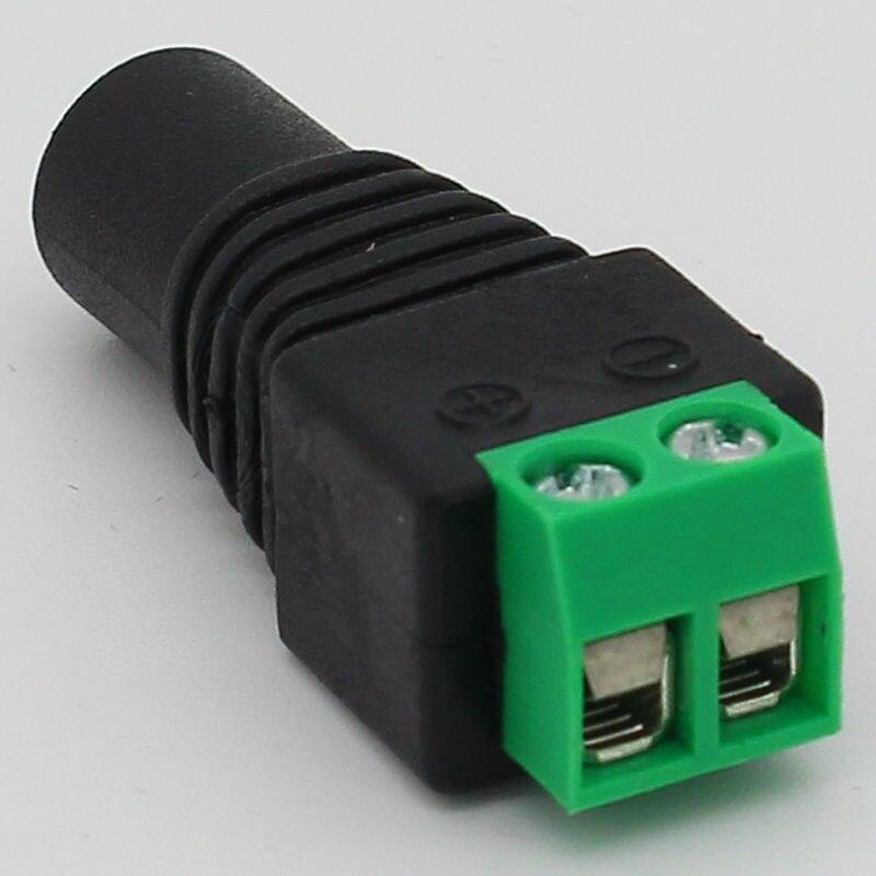 No soldering 2.1x5.5mm Power DC Jack Plug Socket dc Connector Female + Male DC Plug Jack Adapter Wire Connector CCTV Connector.