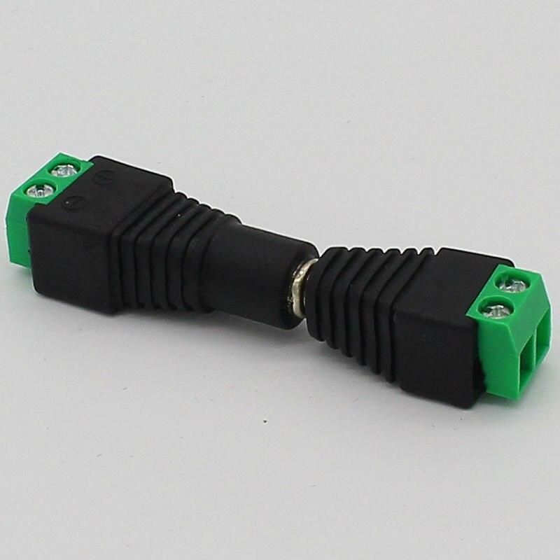 No soldering 2.1x5.5mm Power DC Jack Plug Socket dc Connector Female + Male DC Plug Jack Adapter Wire Connector CCTV Connector.