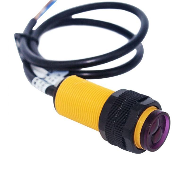 Obstacle avoidance vehicle sensor E18-D80NK Photoelectric Sensor Proximity Switch Infrared 3-80cm Detection Range Adjustable.