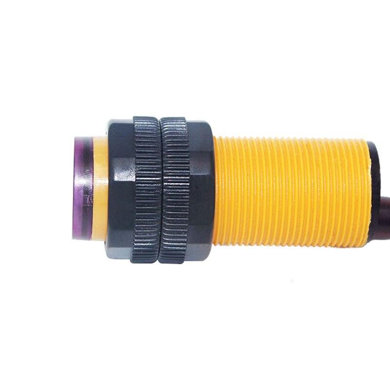 Obstacle avoidance vehicle sensor E18-D80NK Photoelectric Sensor Proximity Switch Infrared 3-80cm Detection Range Adjustable.