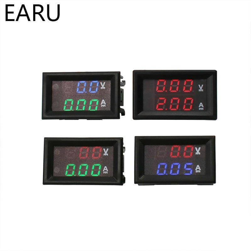 EARU-  DC100V 10A Voltage Current Meter Gauge Tester for Car.