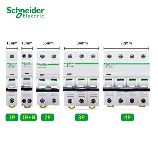 Schneider-  Mini Circuit Breaker iC65N| 1P-4P C type/ 1A up to 63A.