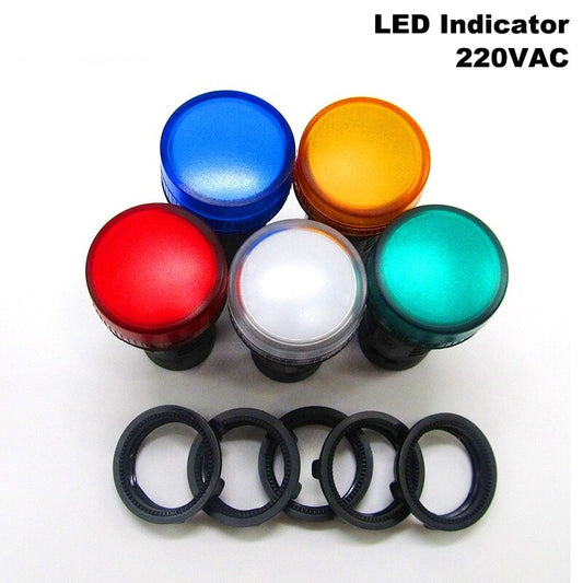 Schneider-  XB2BVM4LC 220VAC button LED Signal Indicator| Color Optional.