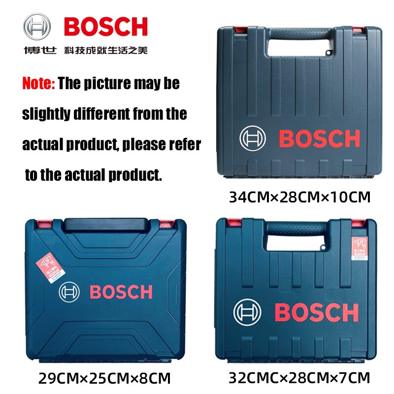 BOSCH- Original Hand Drill Tool Box| Multifunctional Plastic Suitcase.
