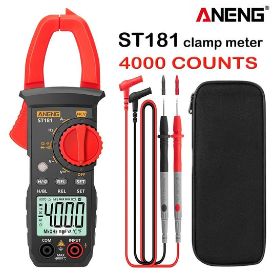 ANENG- ST181 Clamp Meter| DC/AC Current 4000 Counts  Ohm Test.