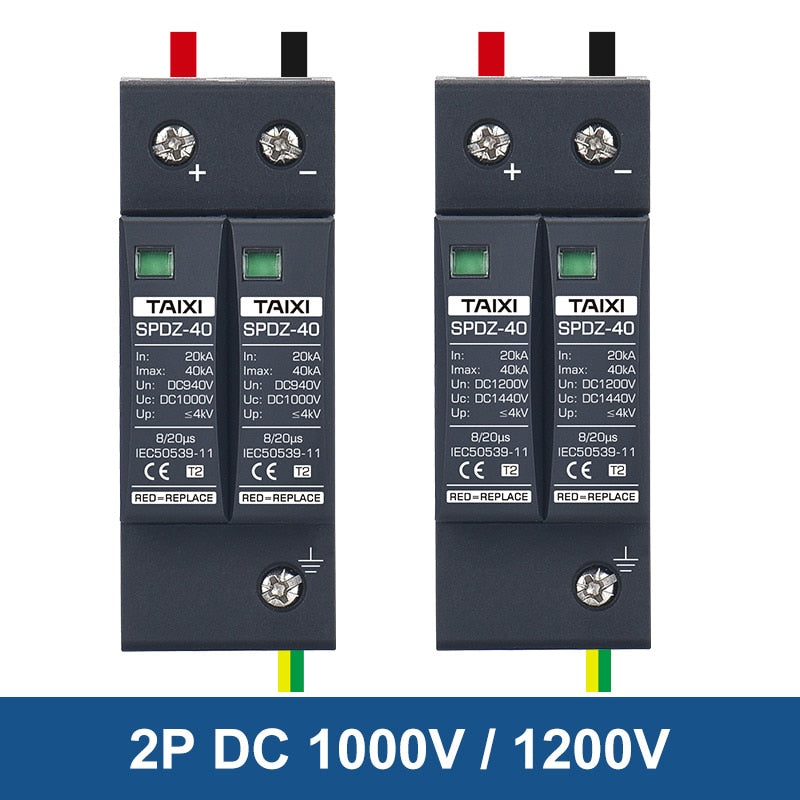 TAIXI- Photovoltaic DC SPD 2P/3P DC12V 24V 48V 500V 690V  800V 1000V.
