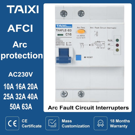 TAIXI- Arc Fault Circuit Breaker Interrupte| With Bluetooth Controller.