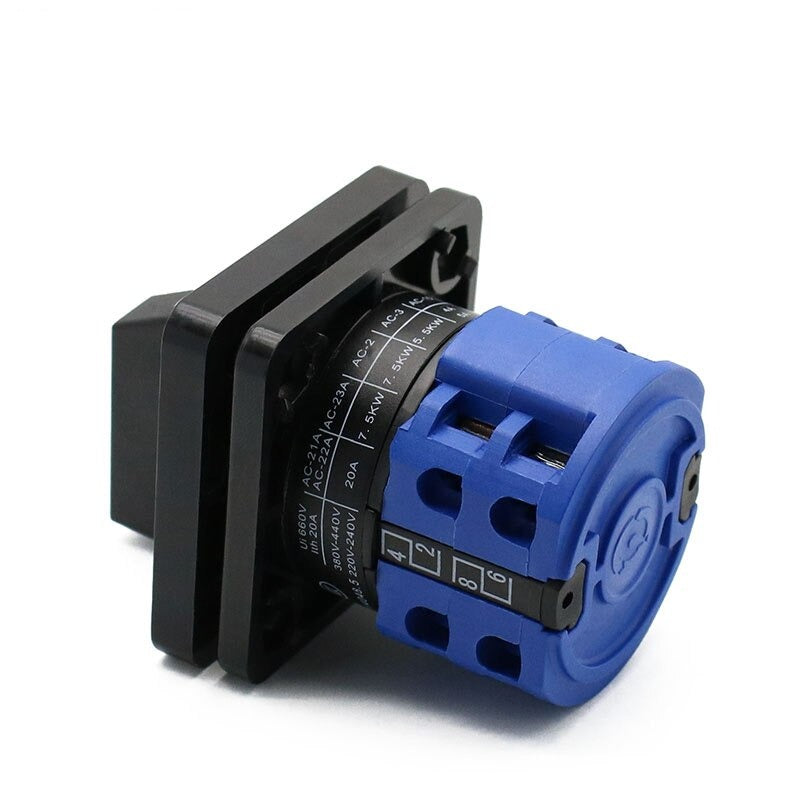 EARU- LW28-20 LW26-20 Series Electric Changeover Switch| 8 Terminals  2/3/4 Position optional.
