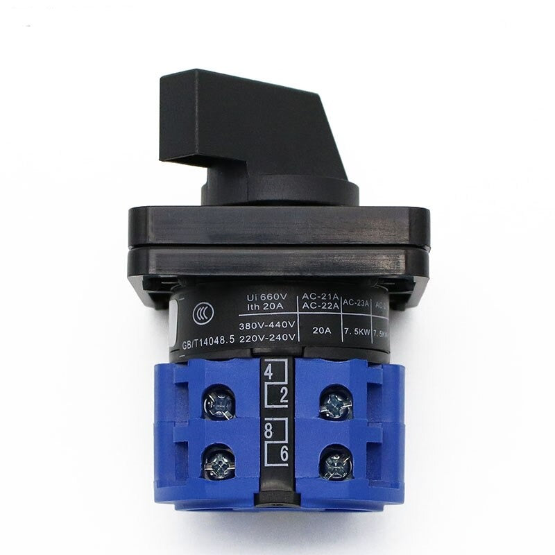 EARU- LW28-20 LW26-20 Series Electric Changeover Switch| 8 Terminals  2/3/4 Position optional.
