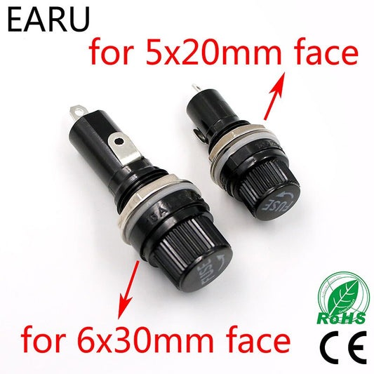 EARU-  5PCS/LOT 5*20mm 6*30mm Glass Fuse Holders.