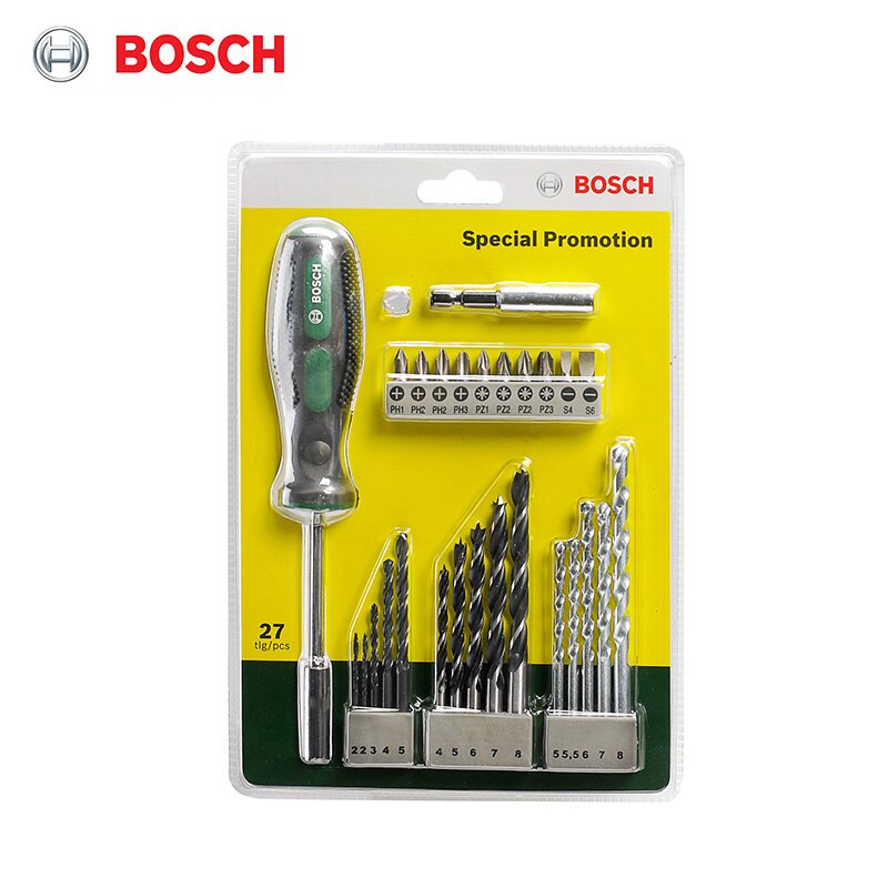 BOSCH 27-Bit Mixed Drill Set|  Hand Tool Combination.