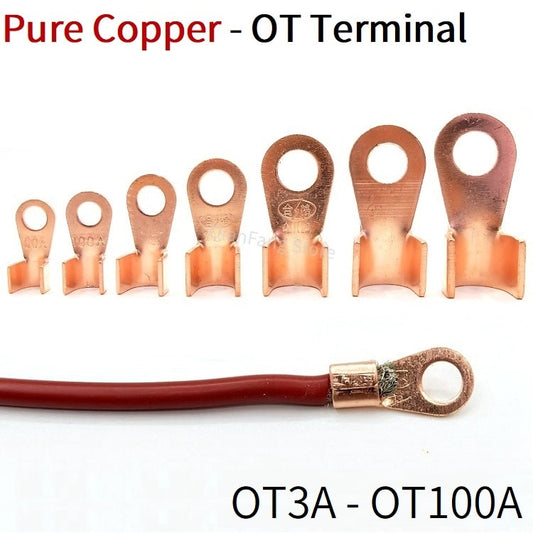 Copper Wire Terminal OT Type 3A-100A optional.