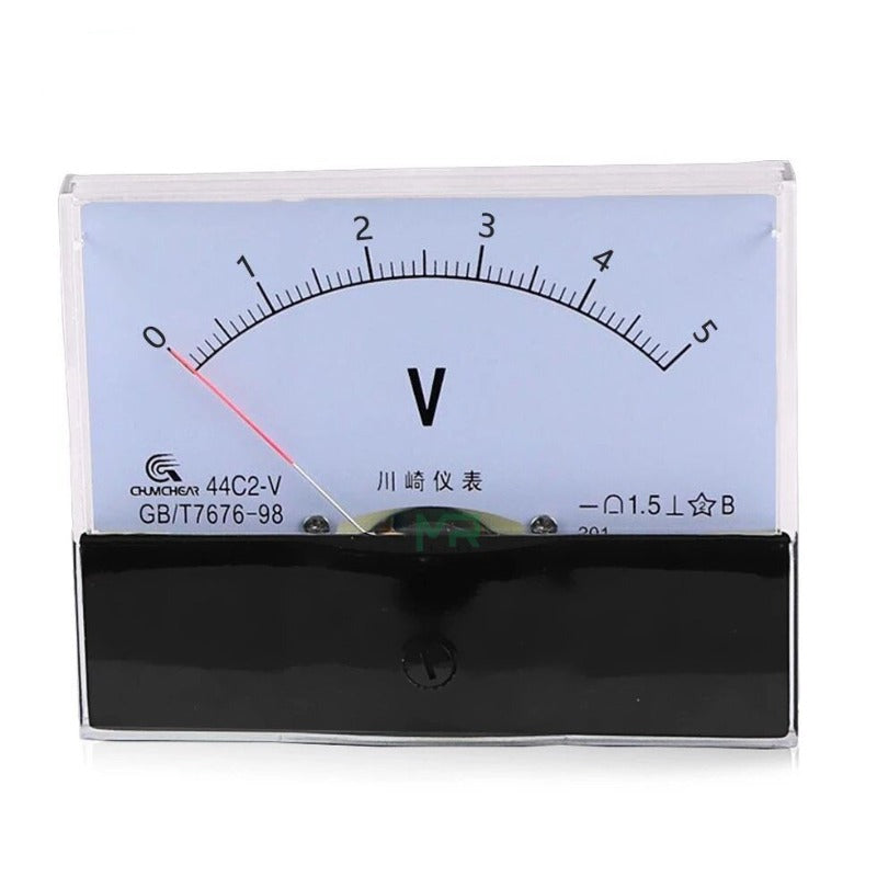 MR- 44c2 DC Voltmeter Analog Panel Pointer Voltmeter| DC 1V up to 500V.