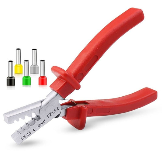 PZ1.5-6 Germany Style Small Crimping Plier For Cable End Sleeves Special Tool Steel.